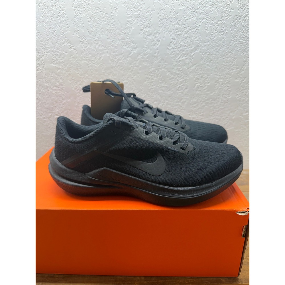 Nike Air Winflo 10 Black Anthracite Running Shoes DV4023-001 Womens 7.5 Men 6 - Picture 2 of 11
